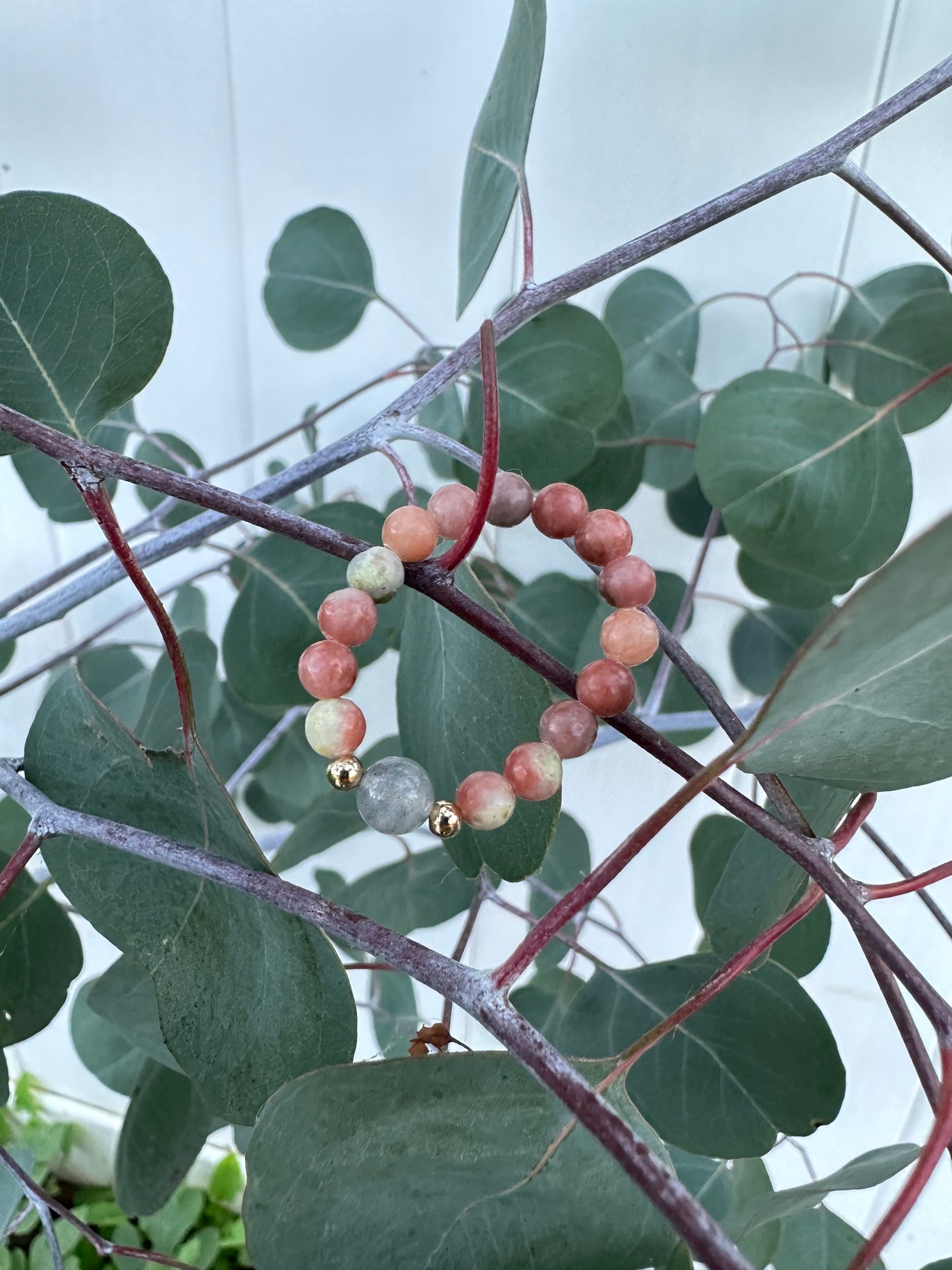 Gemstone Beaded Serenity Ring