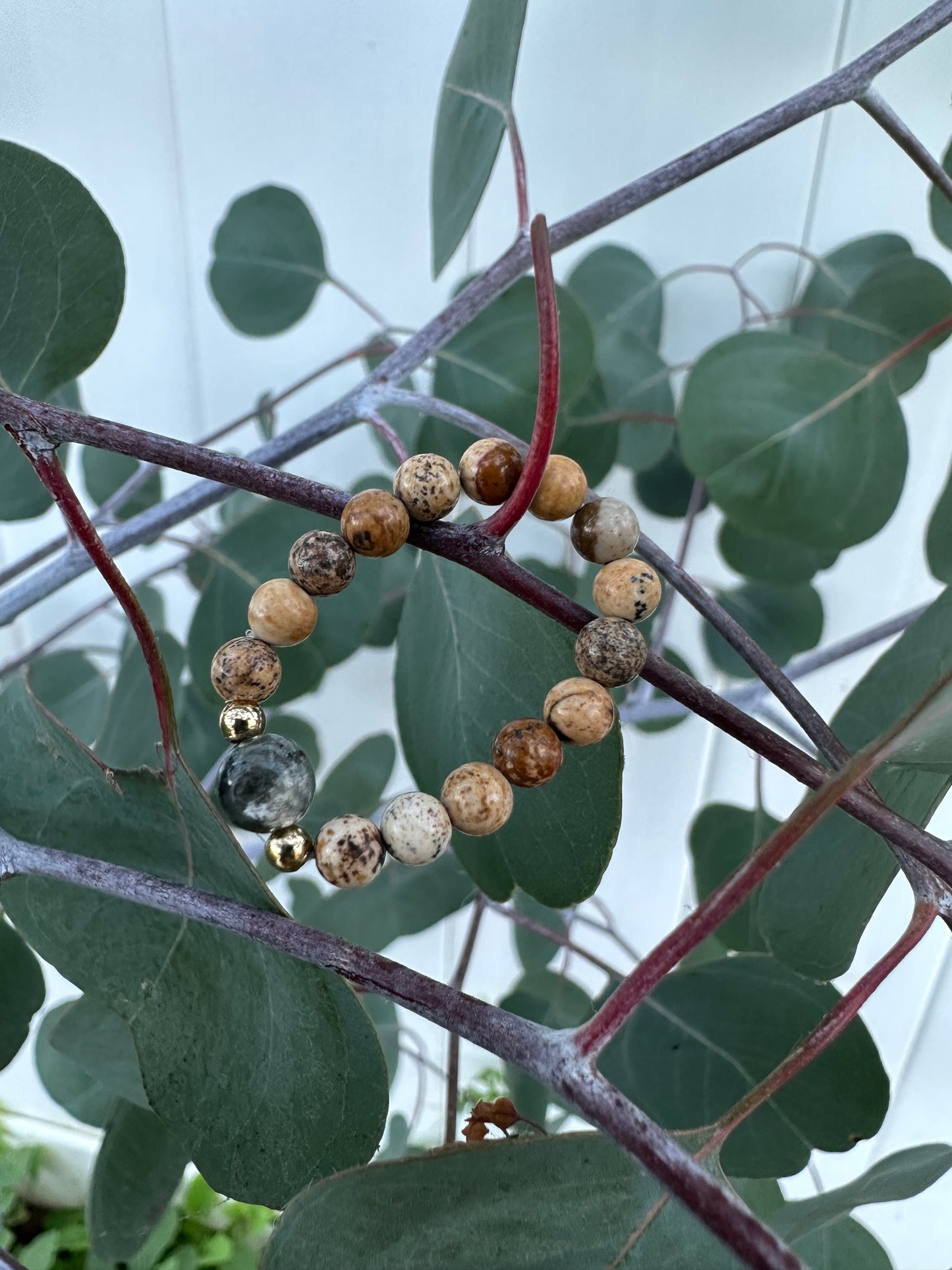 Gemstone Beaded Serenity Ring