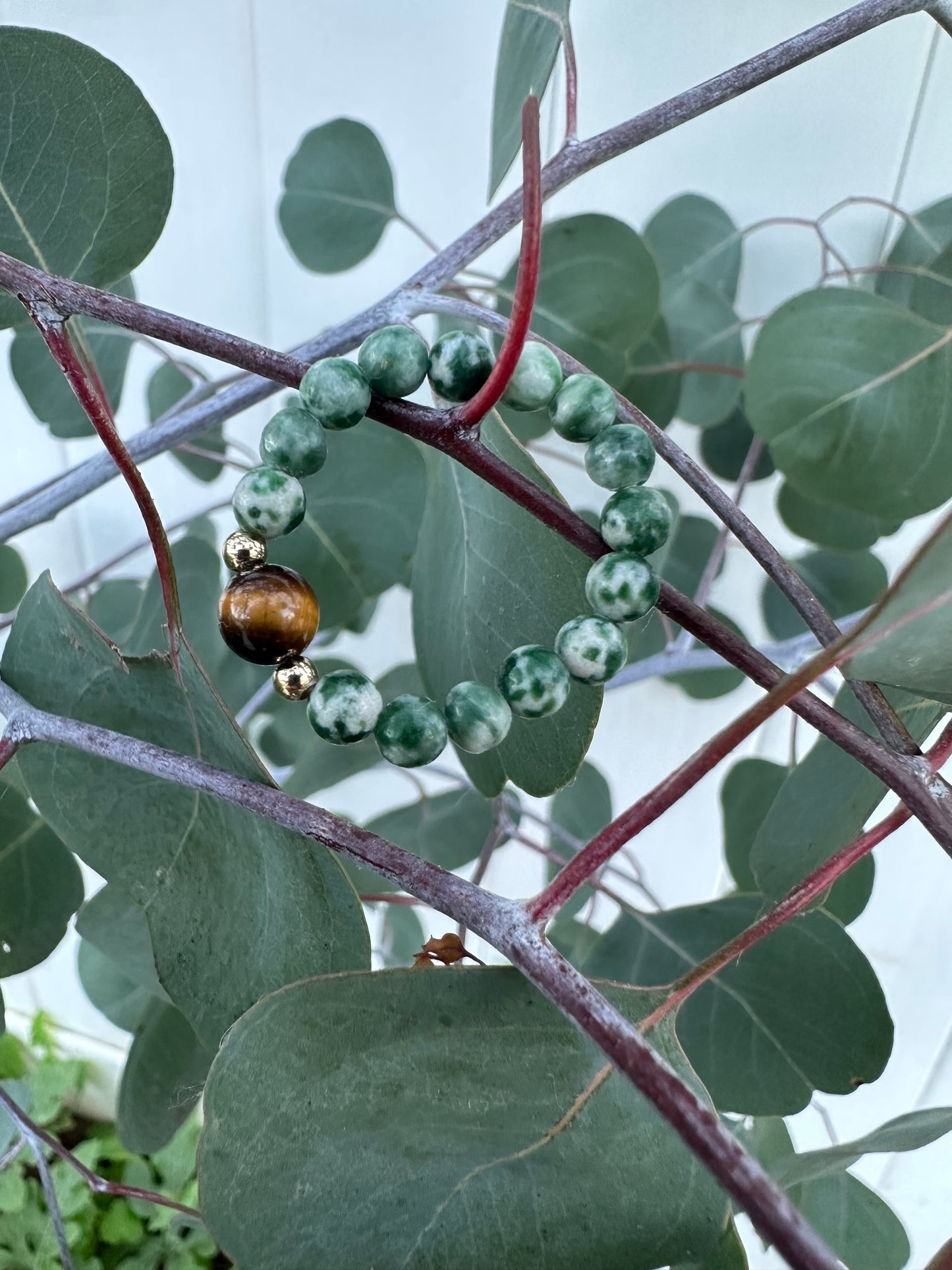 Gemstone Beaded Serenity Ring